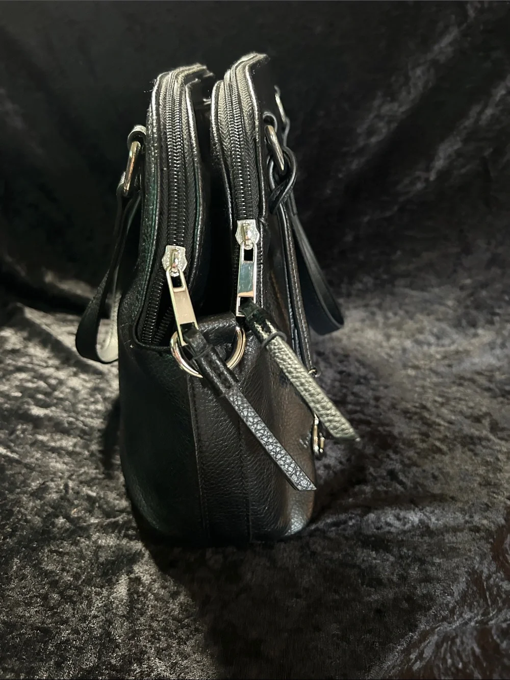 b.o.c. - Classic Black Leather Tote Bag